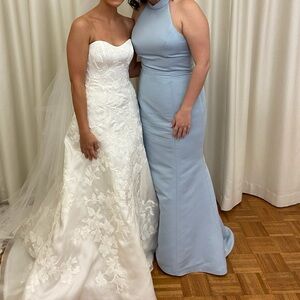 Amsale Blue Austin Dress